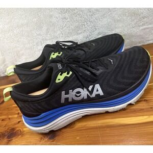 Hoka One One Gaviota 5 Running Shoes Mens 15D Black Blue White 1127929 BTRC